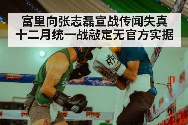 富里向张志磊宣战传闻失真 十二月统一战敲定无官方实据